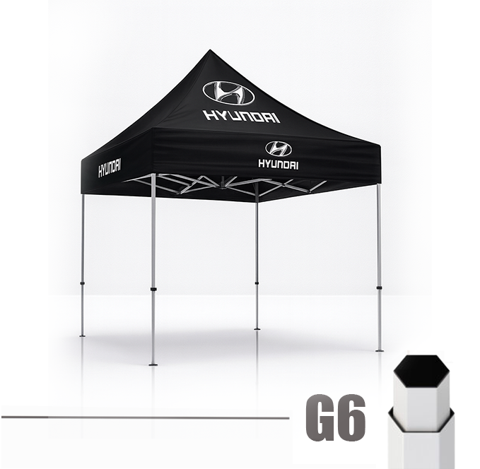 2×2 דגם מתכת פרופיל משושה – G6 - מודפס