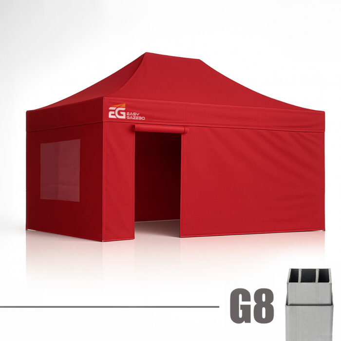 4×8 גזיבו לחורף דגם אלומיניום מקצועי – G8