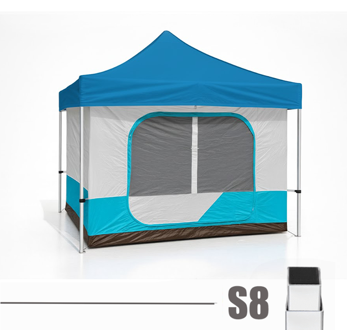 אוהל גזיבו קמפינג, דגם S8, מידה 3*3 מטר